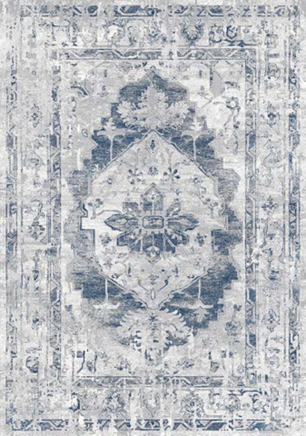 112469108 Chorus 5 x 8 Elegant Gray Blue Area Rug sku 112469108