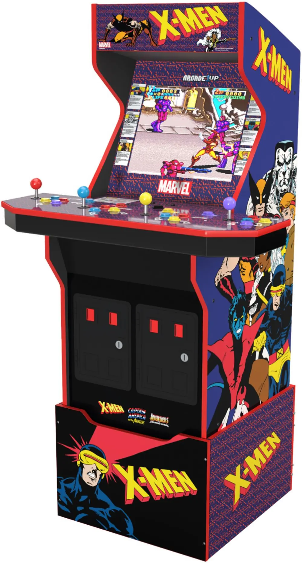 195570001950 Arcade 1Up X-Men 4 Player Arcade Machine-1