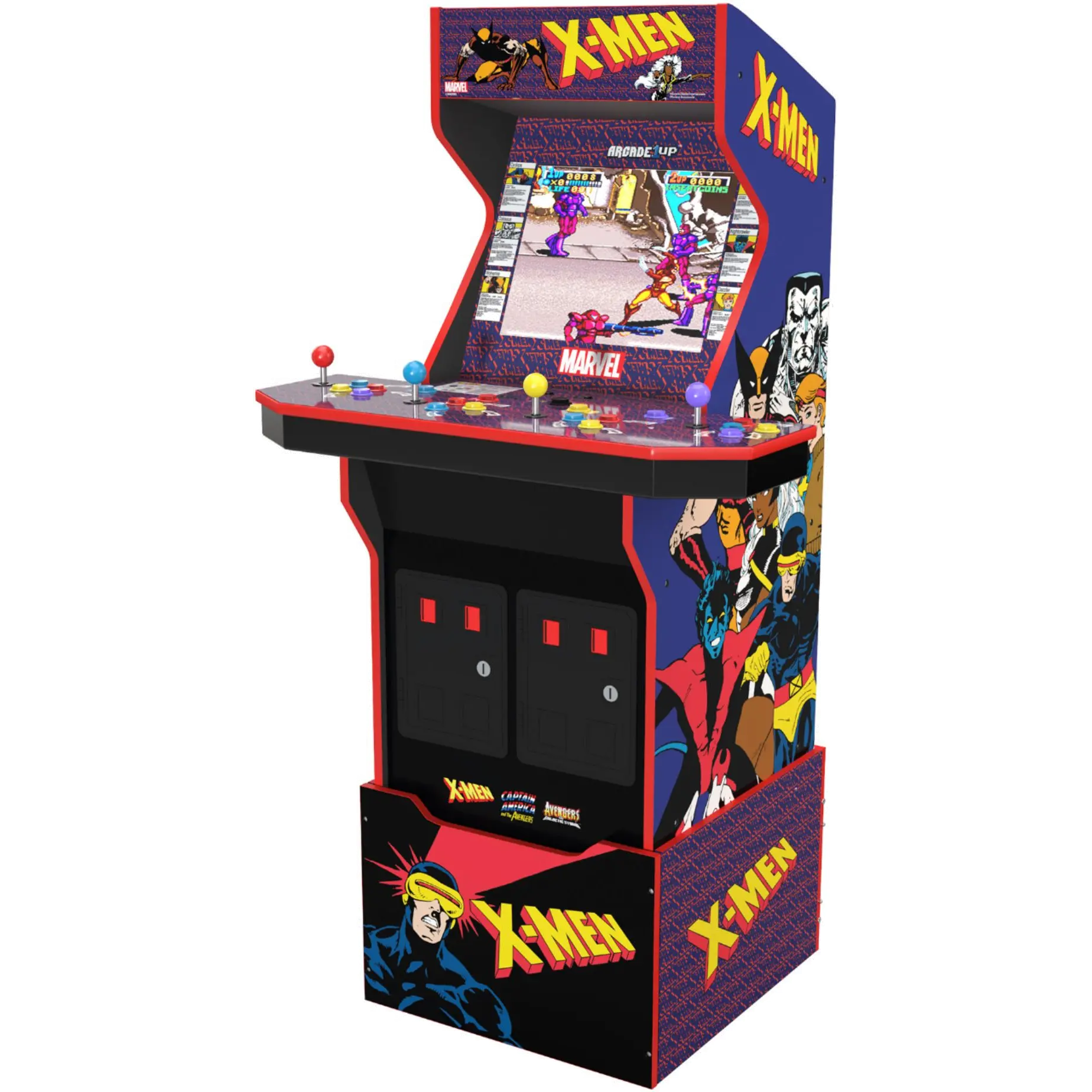 195570001950 Arcade 1Up X-Men 4 Player Arcade Machine-1