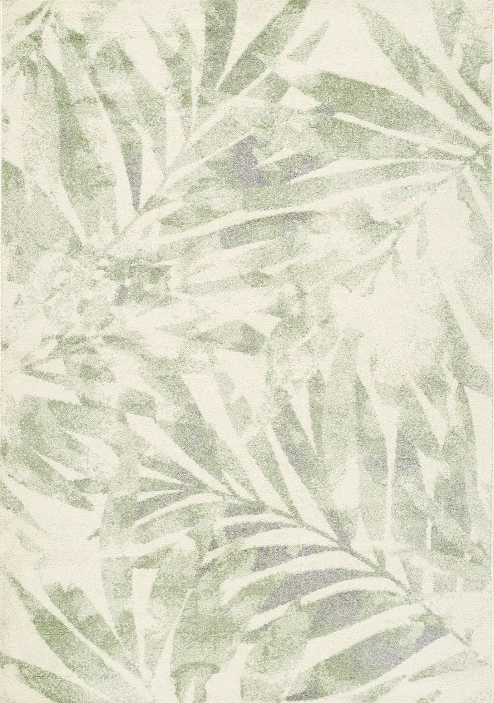 Focus 5 x 8 Botanical Cream Green Area Rug-1