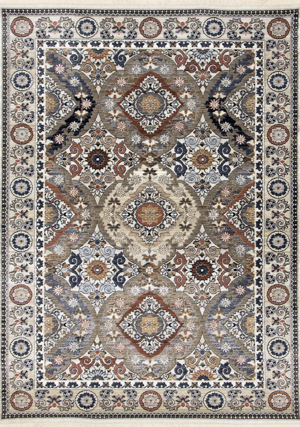 Samira 5 x 8 Beige Multicolor Area Rug-1