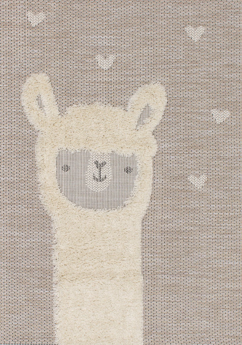 112471013 Kids 2 x 4 Llama Beige Area Rug sku 112471013