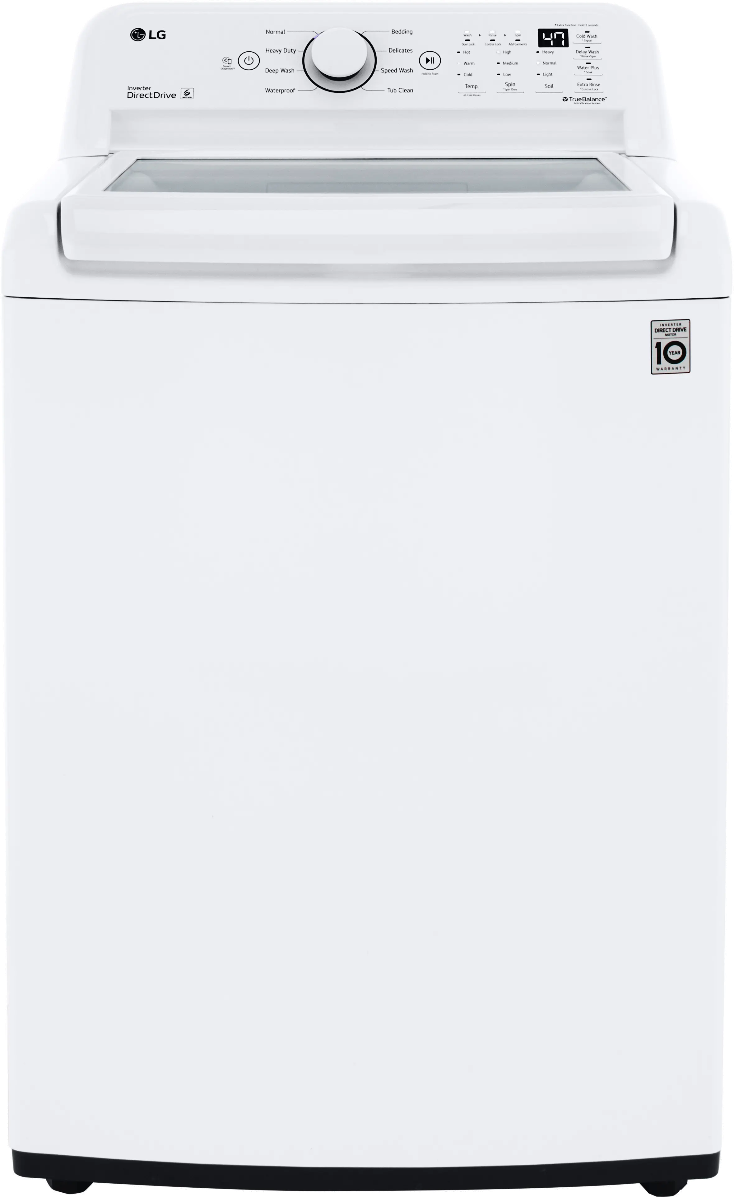 LG WT7000CW 4.5 Cu. ft. Top Load Washer with TurboDrum – White