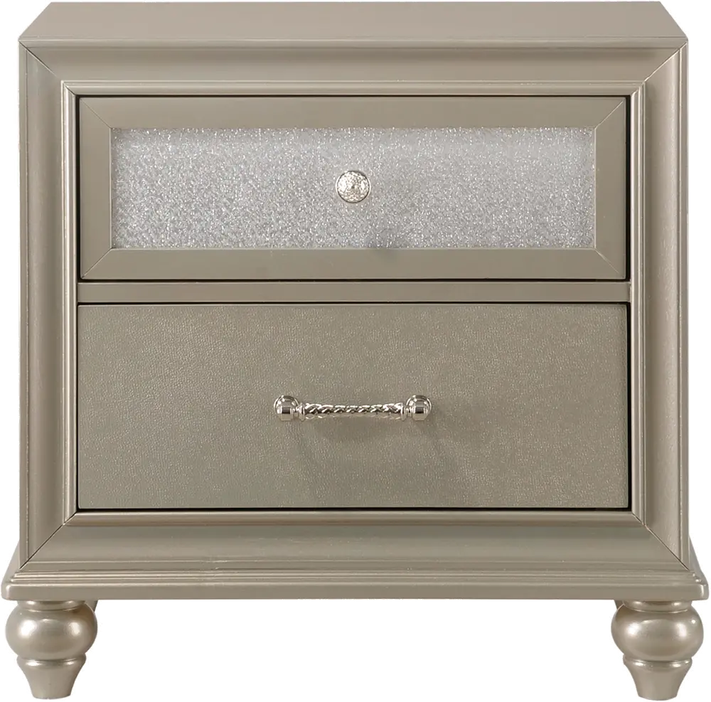 Lila Champagne and Silver Nightstand-1