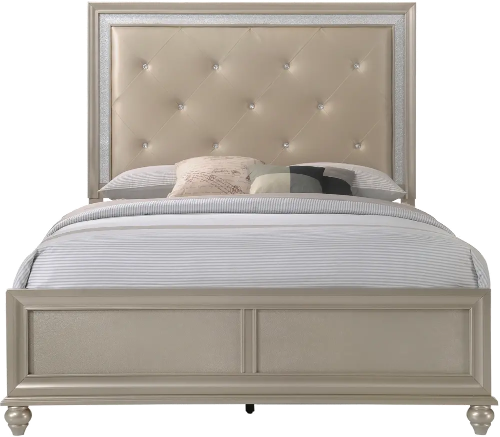 Lila Champagne Queen Bed-1