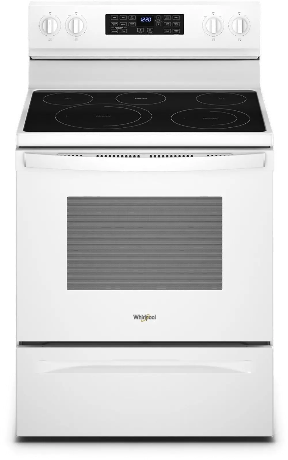 WFE550S0LW Whirlpool 5.3 cu ft Electric Range - White-1