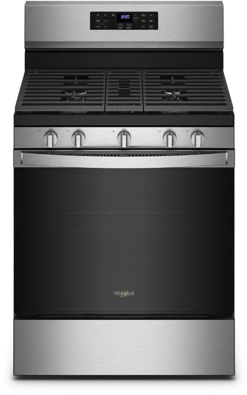 Whirlpool WFG550S0LZ 5.0 CuFt Freestanding 5-Burner Convection Gas Range In  Stainless Steel With Air Fry