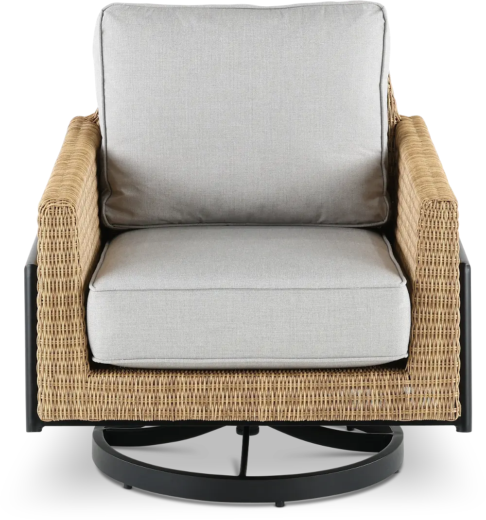Plank & Hide Jovi Swivel Patio Lounge Chair-1