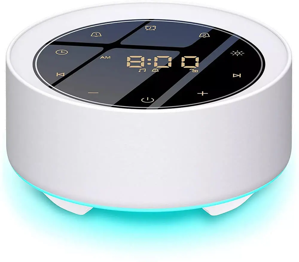 Letsfit Sound Machine with Alarm Clock - White-1