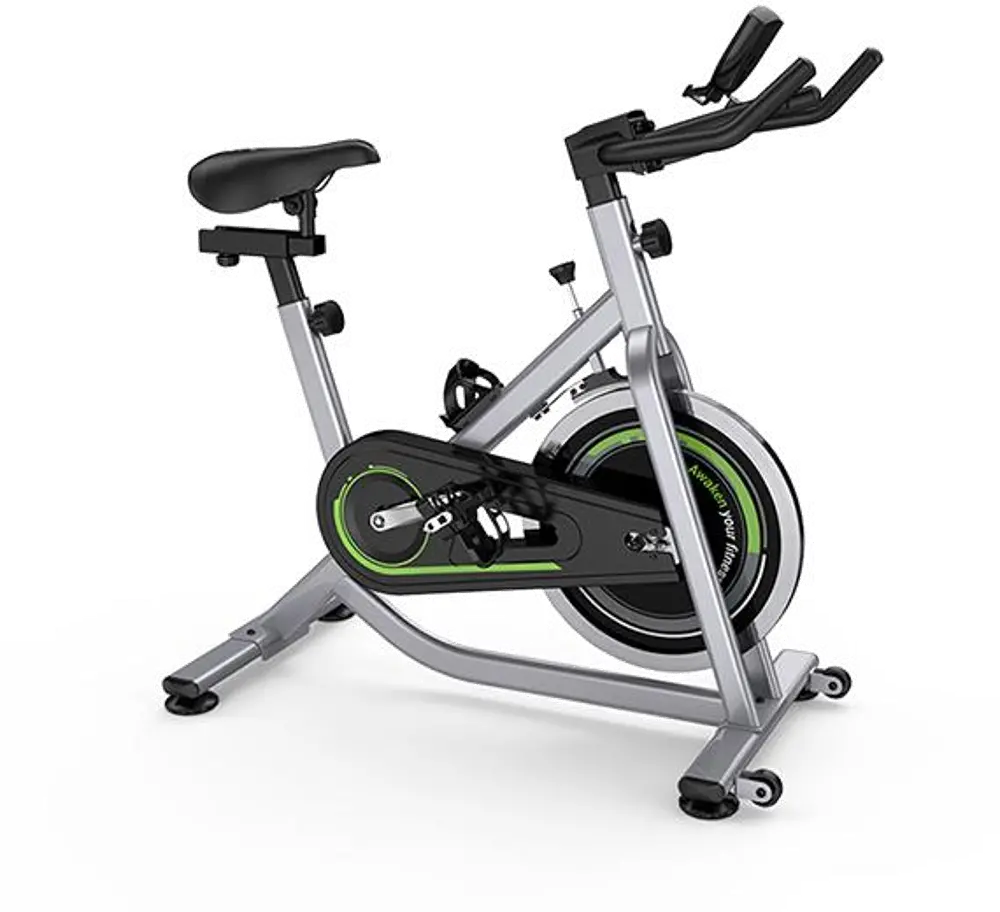 Letsfit AE02 Silver Exercise Bike-1
