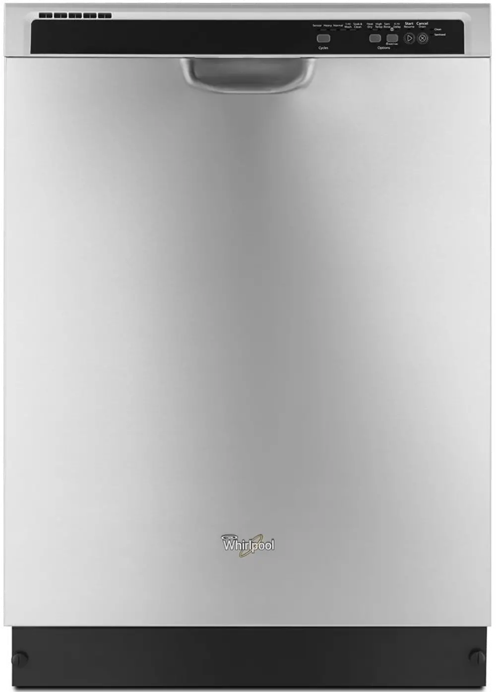 WDF540PADM Whirlpool Front Control Dishwasher - Stainless Steel-1