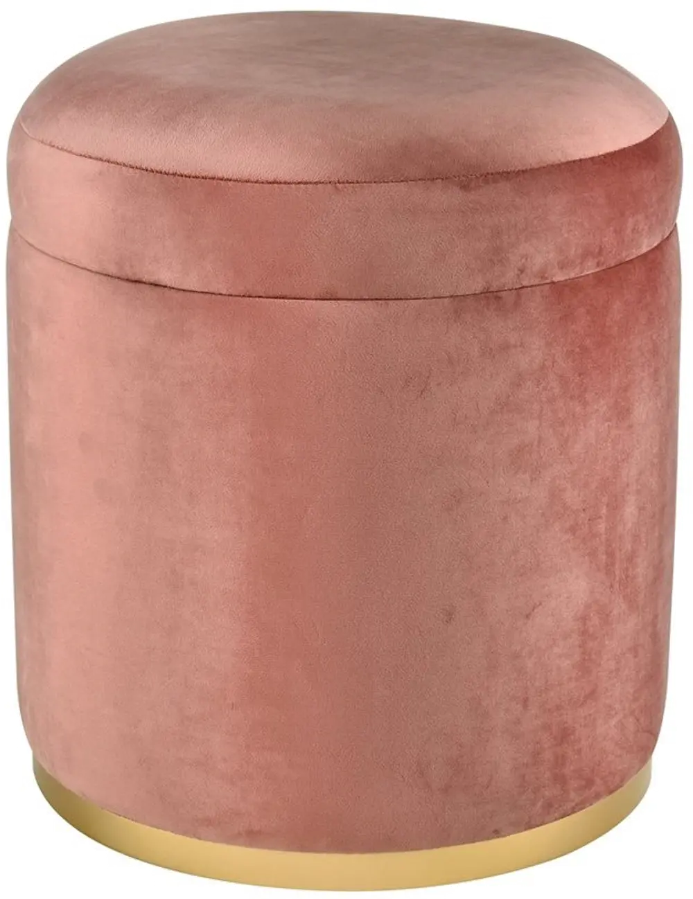 Raina Dusty Terracotta Storage Ottoman-1