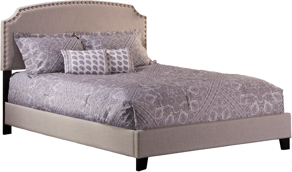 Lani Light Gray Twin Upholstered Bed-1