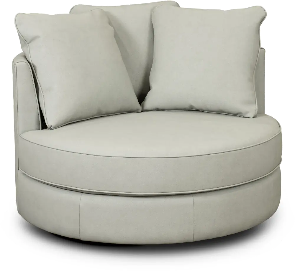 Sutton Ash Gray Round Swivel Chair-1
