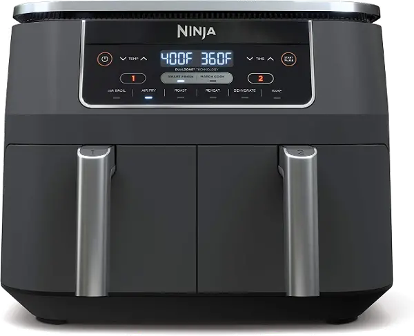 Ninja Foodi airy fry oven with two baskets