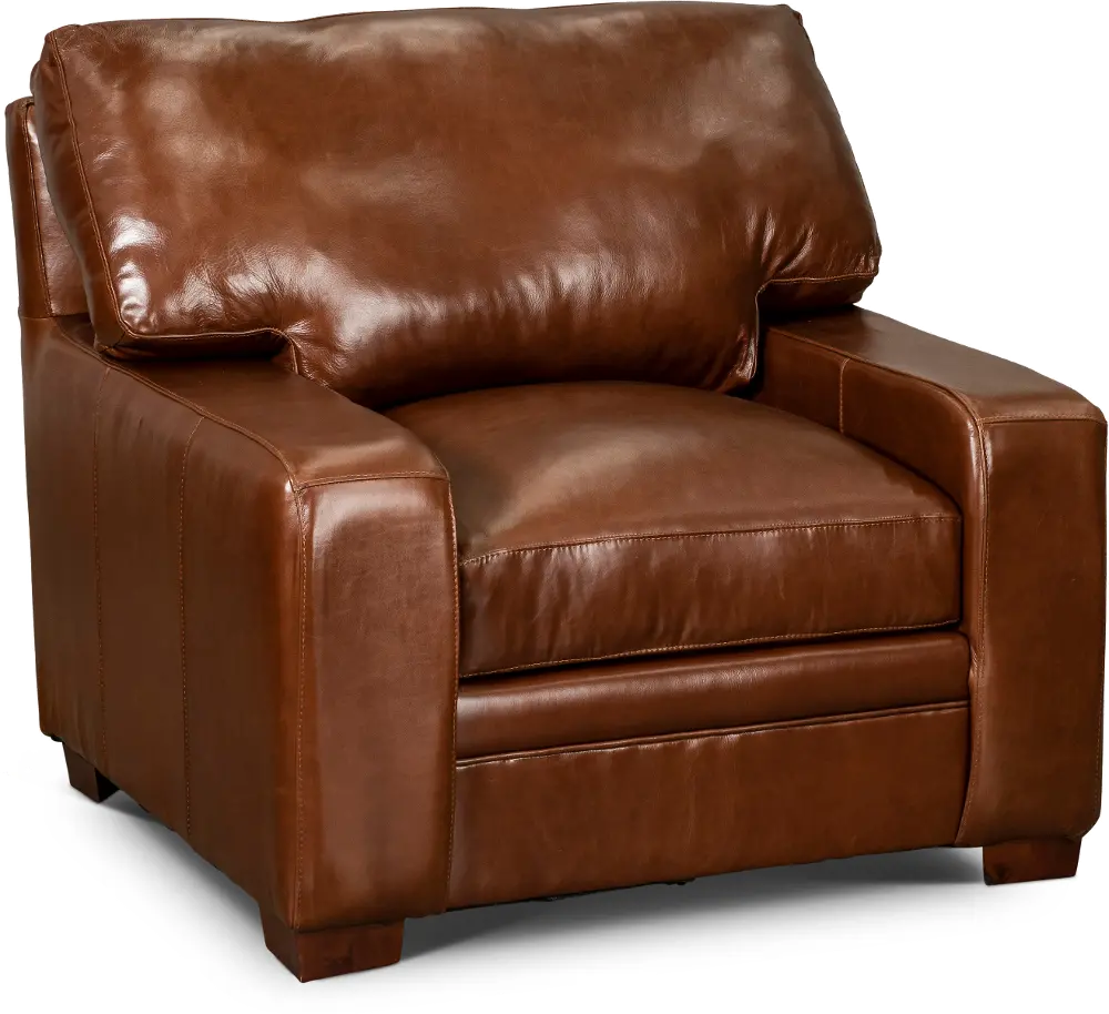 Anejo Brown Leather Chair-1