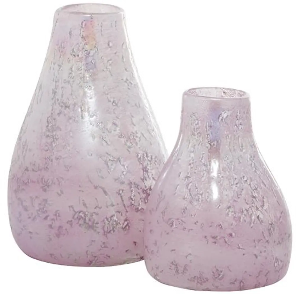 Small Mauve/White 8.6 Inch Vase-1
