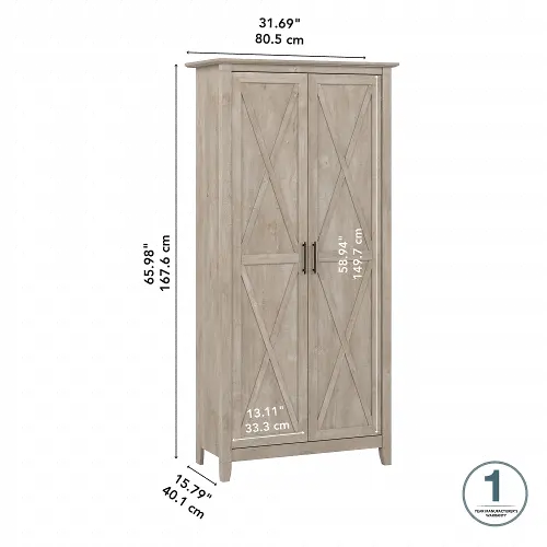 https://static.rcwilley.com/products/112493068/Key-West-Farmhouse-Washed-Gray-2-Door-Tall-Storage-Cabinet---Bush-Furniture-rcwilley-image3~500.webp?r=6