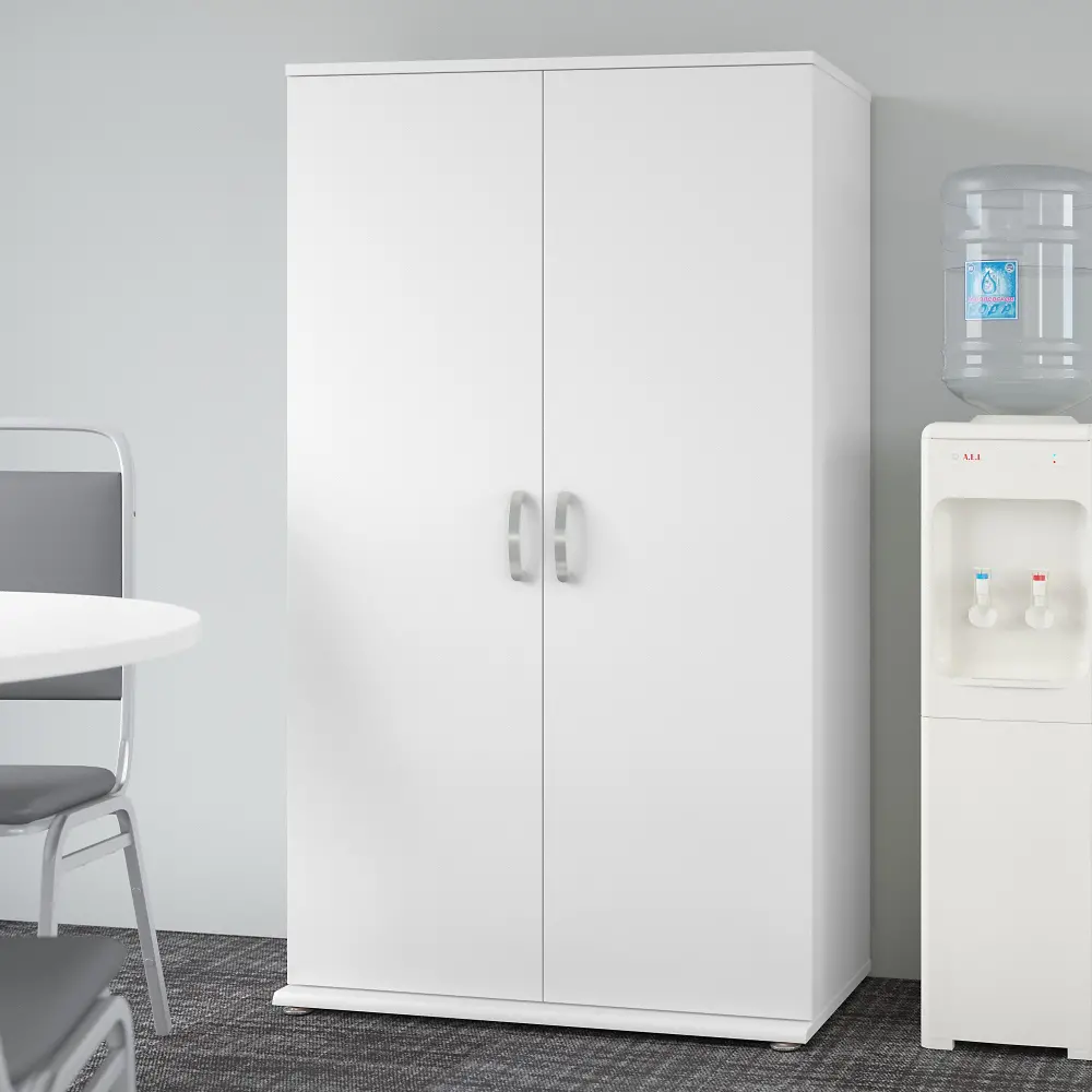 UNS136WHK Universal Storage Modern White 36W Tall Storage Cabinet-1