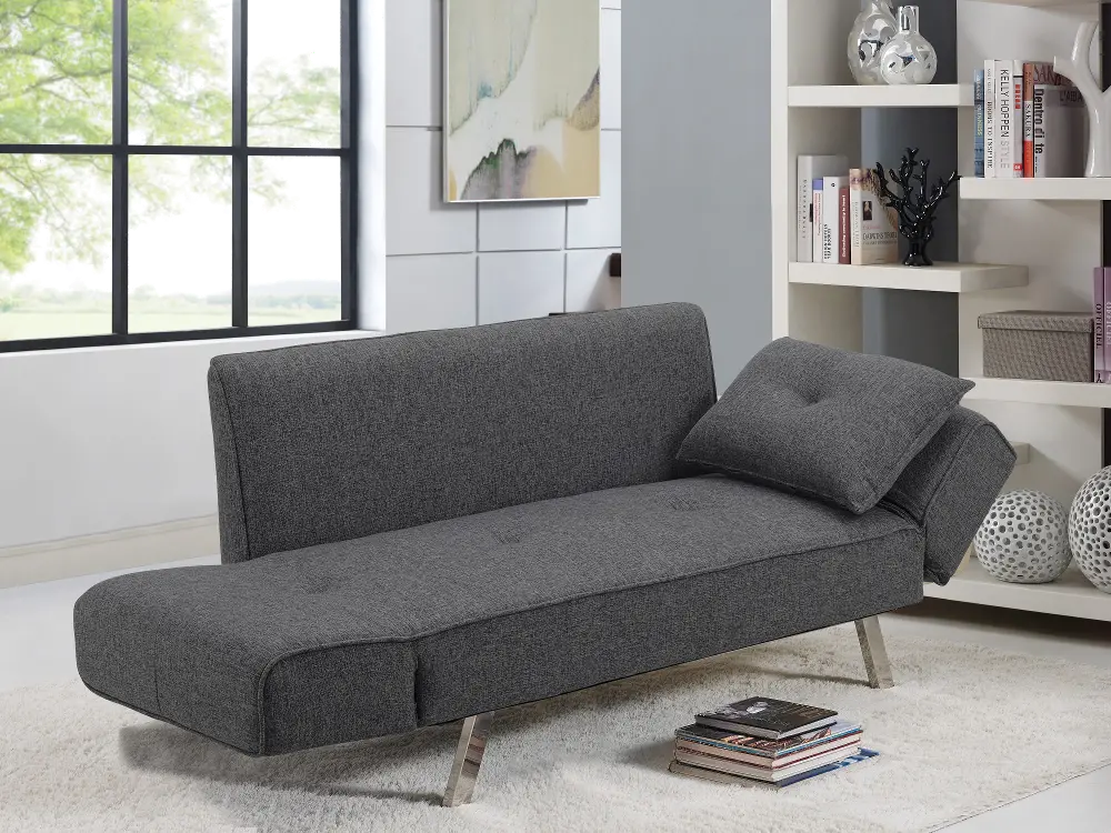 SC-MLCLU2012 Miley Serta Gray Convertible Sofa-1