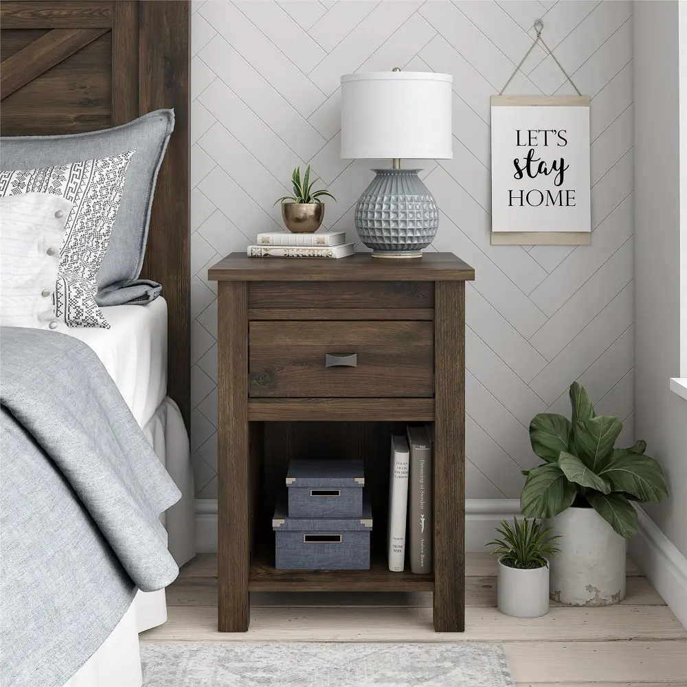 Farmington Rustic Nightstand-1