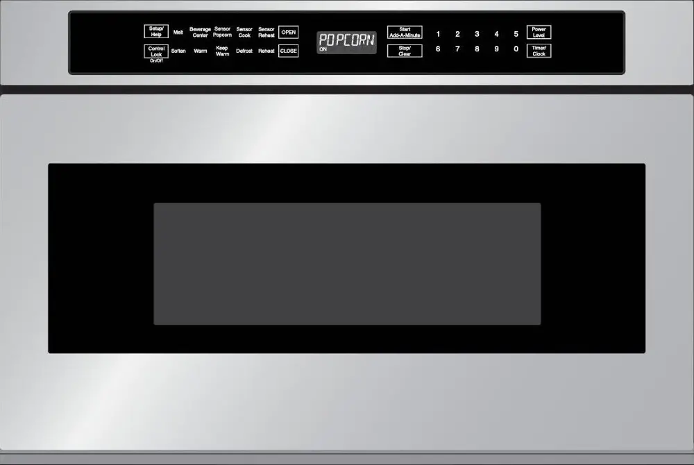 F7DMW24S2 Fulgor Milano 1.2 cu ft Microwave Drawer - Stainless Steel-1