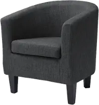 Grey cord tub discount chair