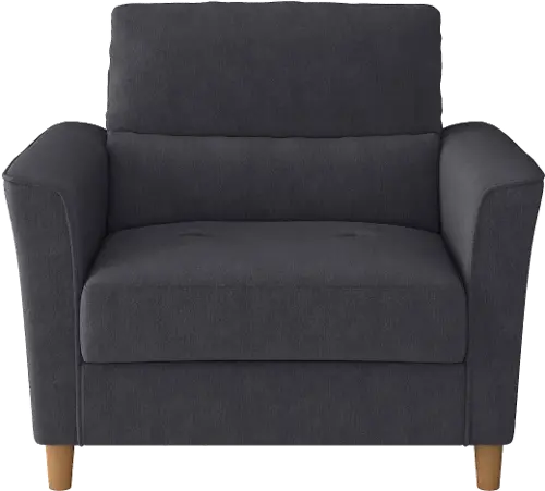 Dark gray chair discount and a half