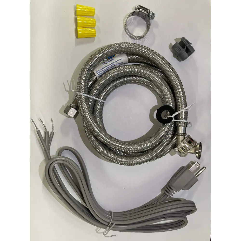 Dishwasher Install Kit with Wire Nuts, Cord Clamp and Hose Clamp-1