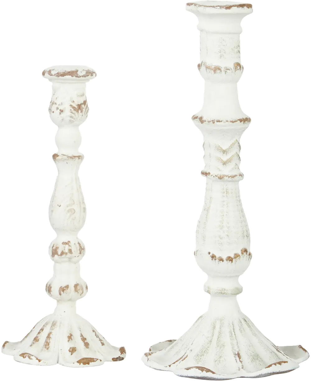 11 Inch White Candlestick-1
