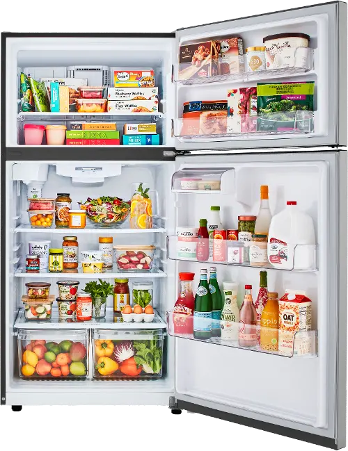 Lg top freezer refrigerator discount