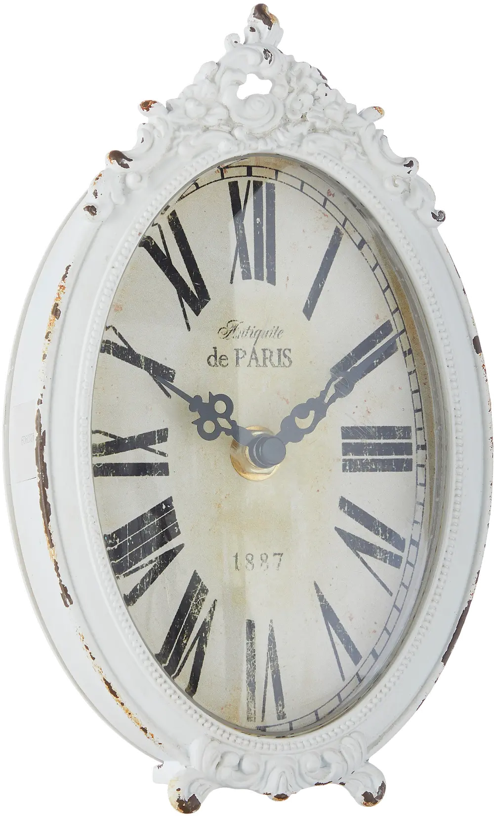 8 Inch White Vintage Clock-1