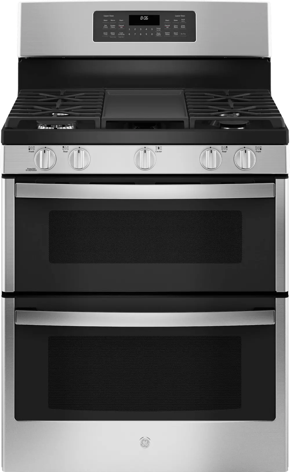JGBS86SPSS GE 6.8 cu ft Double Oven Gas Range - Stainless Steel-1