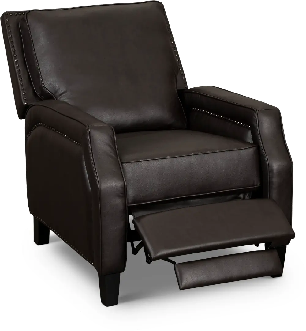 Portico Chocolate Brown Pushback Recliner-1