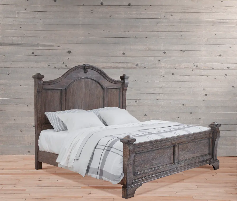 Heirloom Rustic Gray Queen Bed-1