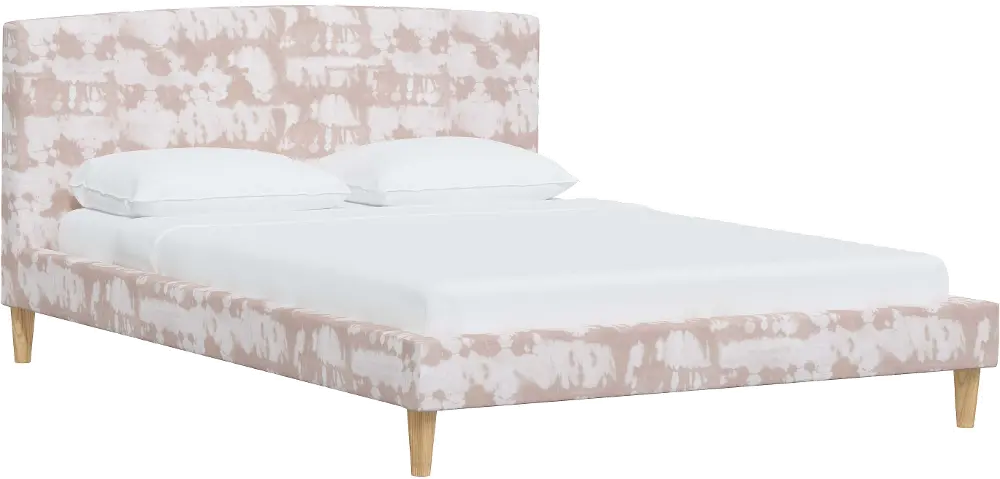 573BEDNATRVDYBLSOGA Paige Blush Reverse Tie-Dye King Platform Bed - Skyline Furniture-1