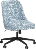 84-9SEFNBLUOGA Spencer Sea Fan Blue Office Chair - Skyline Furniture
