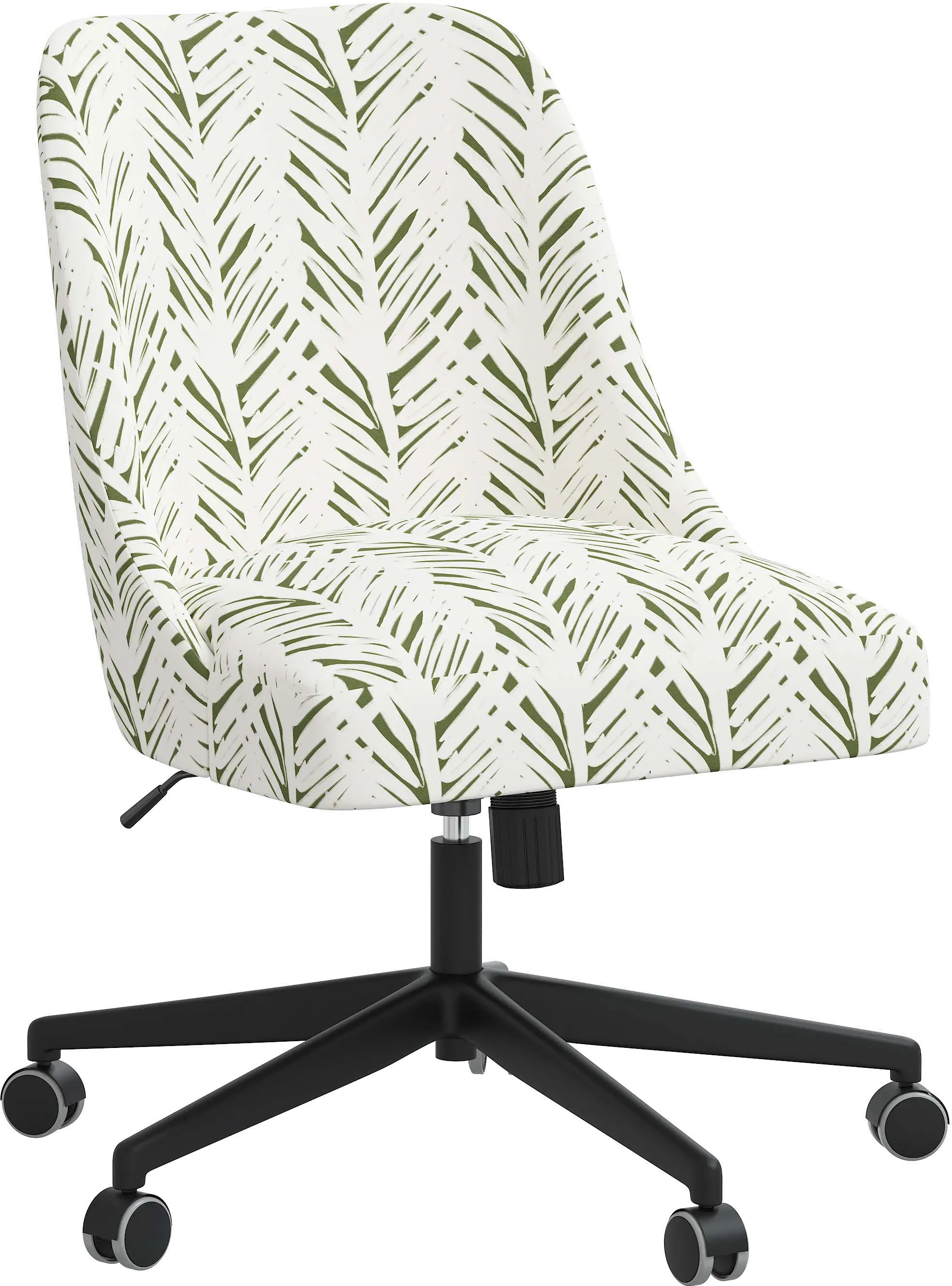 84-9BRPLLFOGA Spencer Brush Palm Leaf Office Chair - Skyline Fur sku 84-9BRPLLFOGA