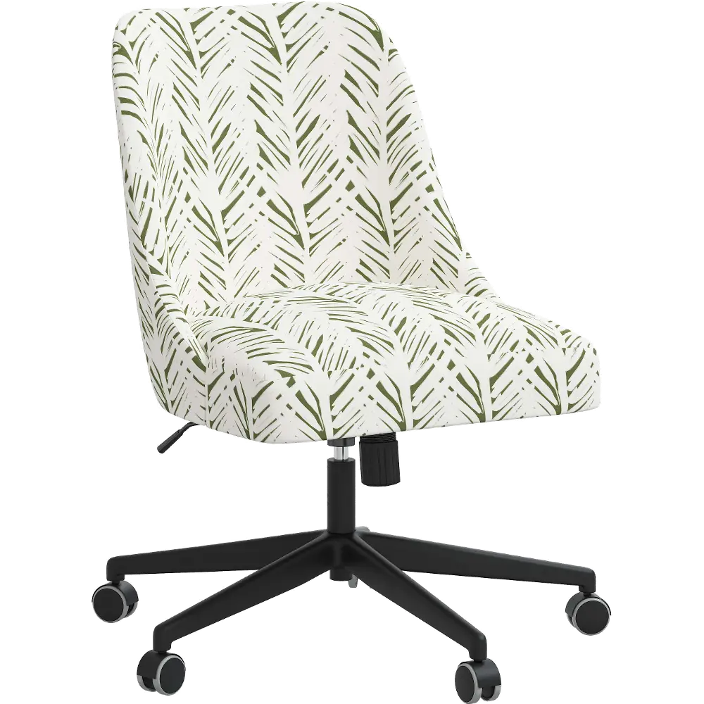 84-9BRPLLFOGA Spencer Brush Palm Leaf Office Chair - Skyline Furniture-1