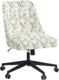 84-9BRPLLFOGA Spencer Brush Palm Leaf Office Chair - Skyline Furniture