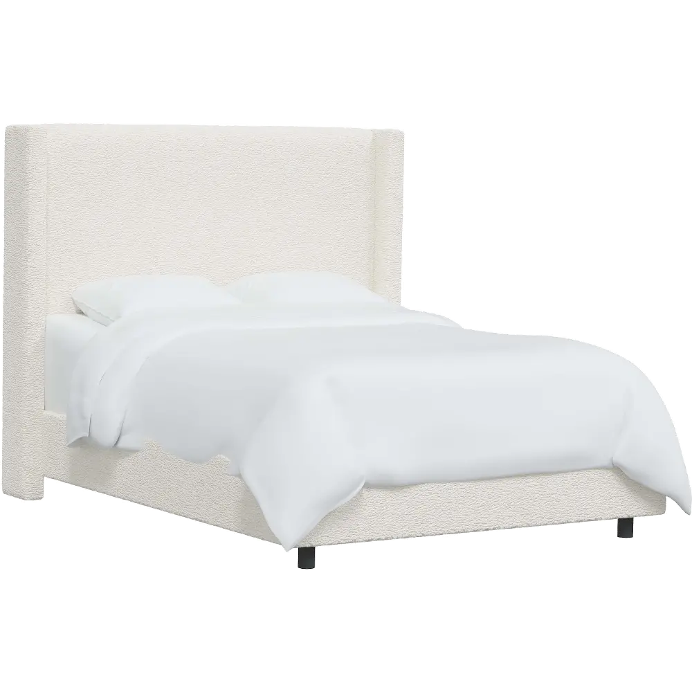 503BEDSHPSNTR Penelope Sherpa Straight Wingback King Bed - Skyline Furniture-1