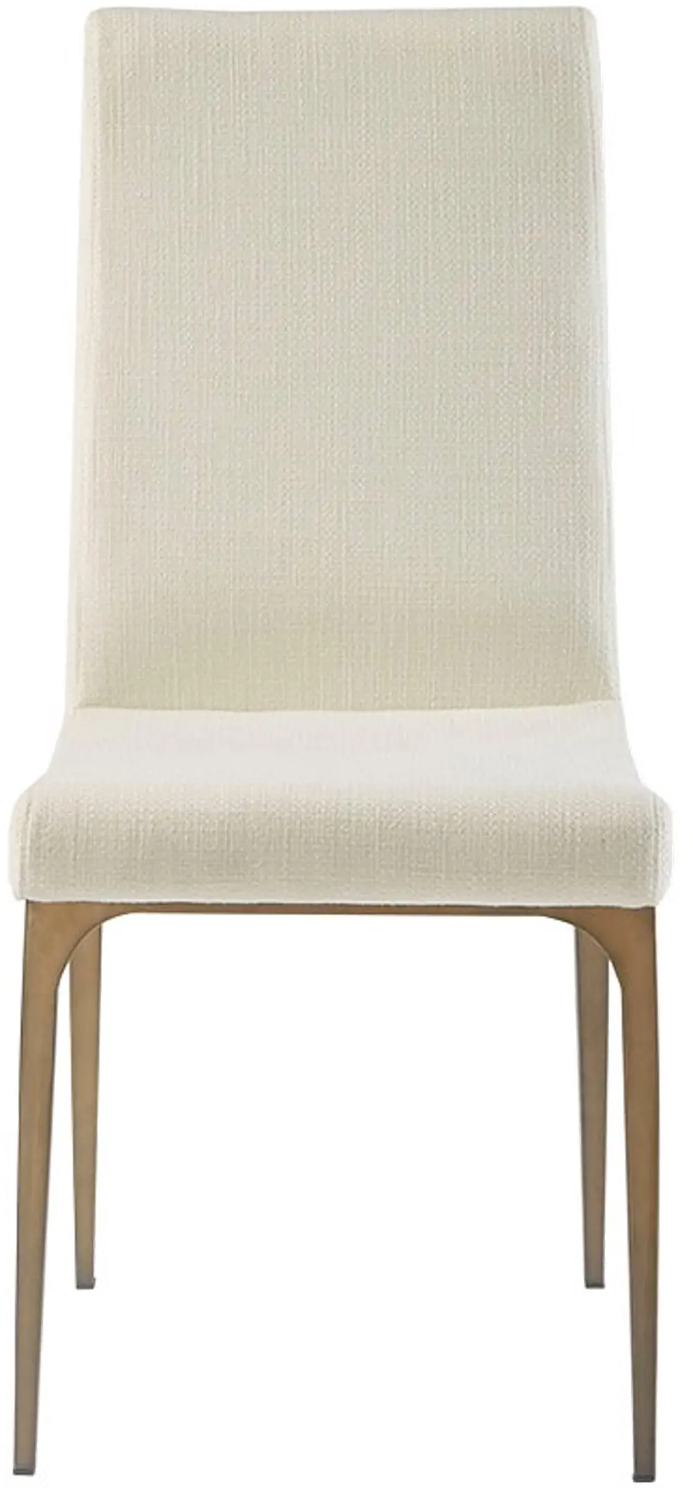 Modern Eclectic Cream Upholstered Dining Room Chair-1