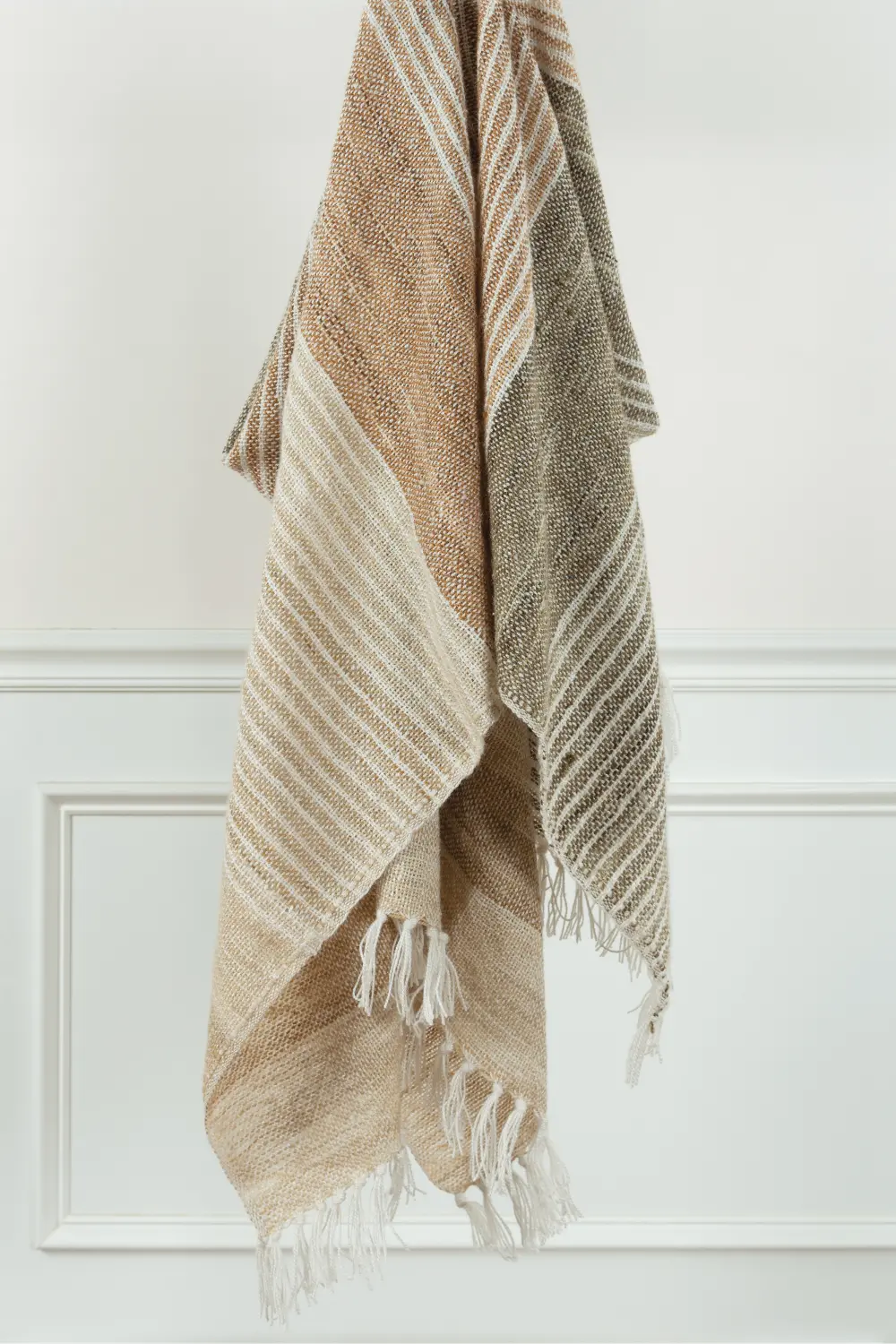 Eleanor Khaki Throw Blanket-1