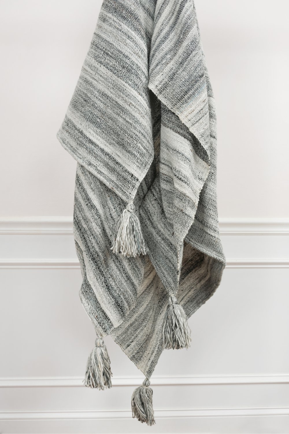 Nichol Charcoal Gray Throw Blanket