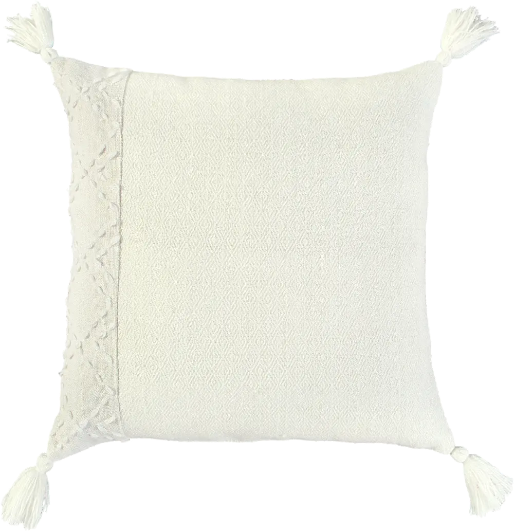 Diamond Ivory Accent Pillow-1