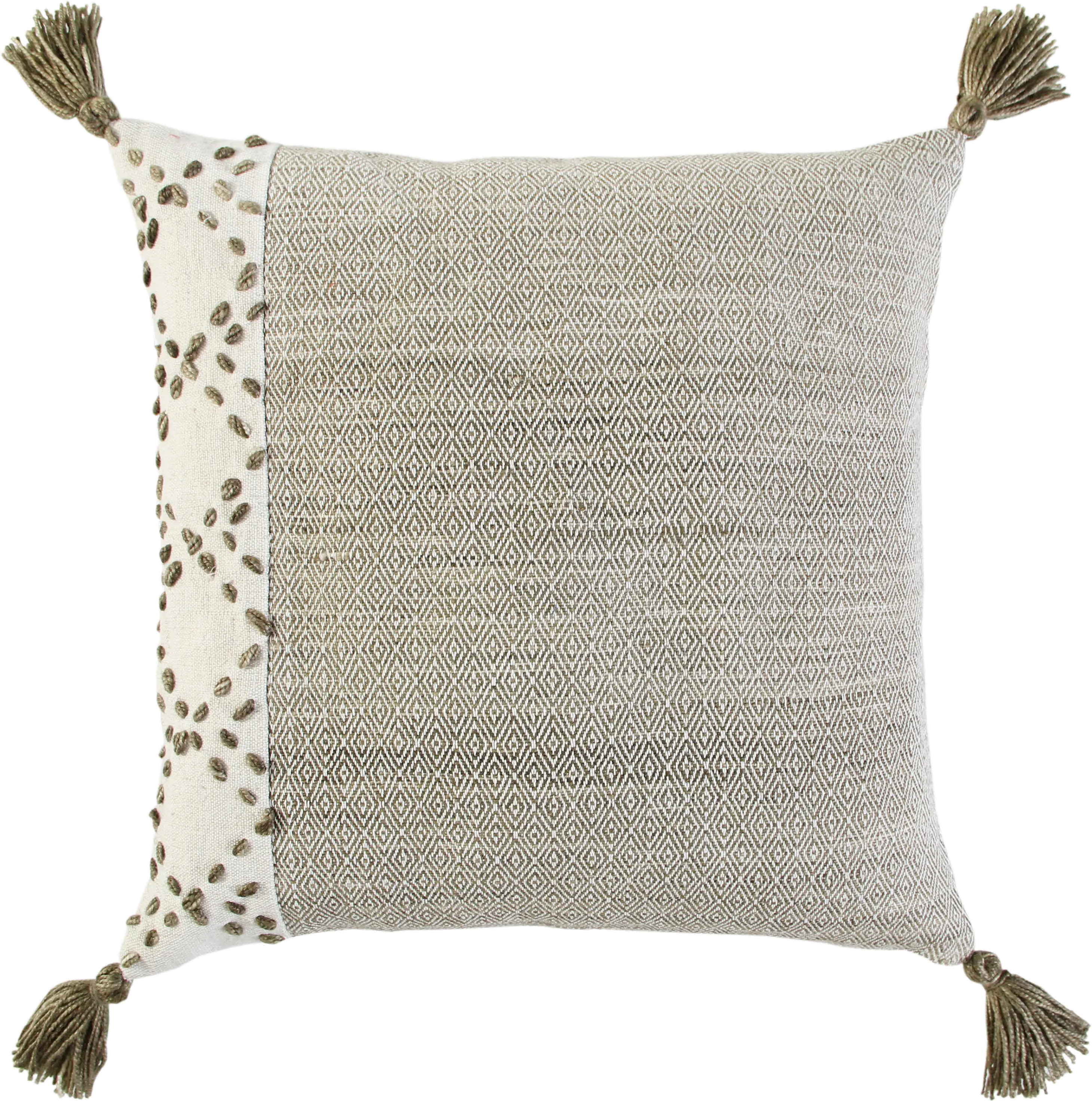 Diamond Taupe Accent Pillow