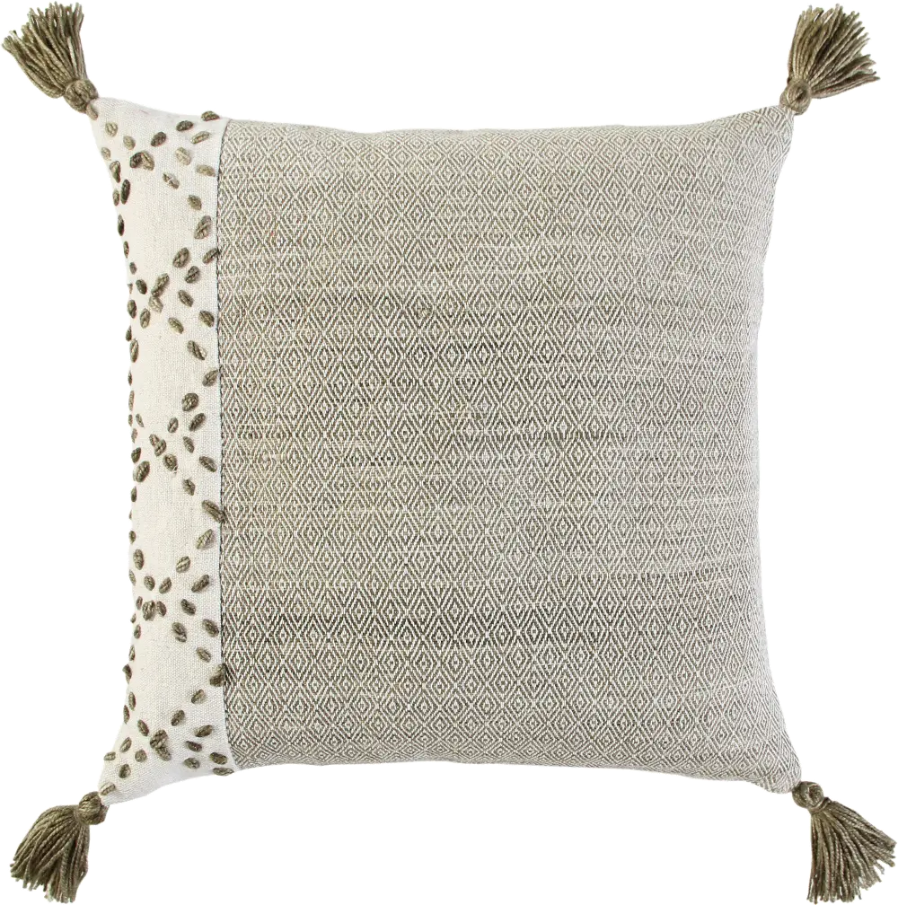Diamond Taupe Accent Pillow-1