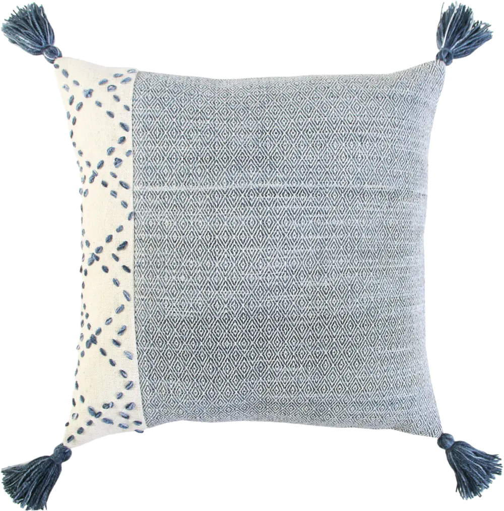 Diamond Blue Accent Pillow-1