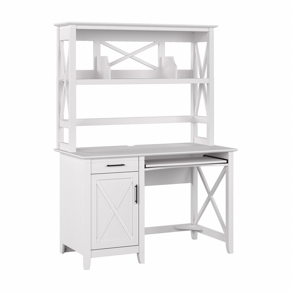 Key West White Oak 48" Desk and Hutch