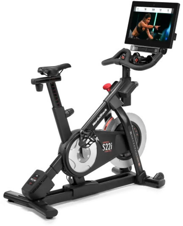 NordTrack exercise bike with screen
